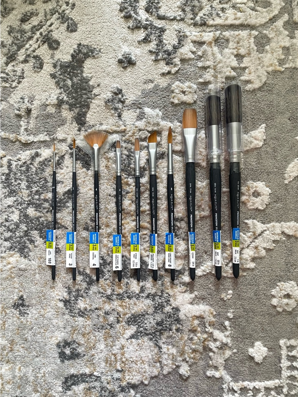 Princeton: Aqua Elite Series - Synthetic Watercolor Paint Brush Bundle #5 (10)